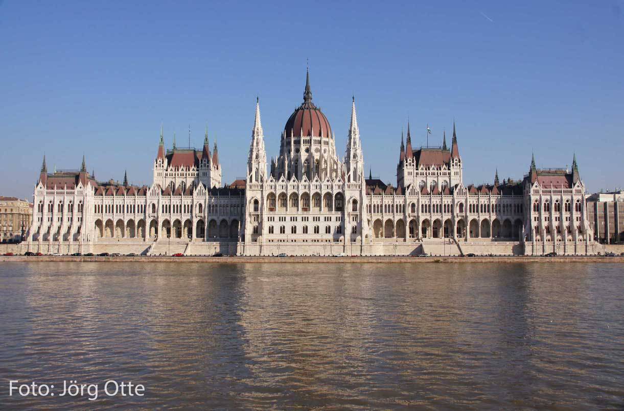 Parlamentsgebäude in Budapest, Ungarn