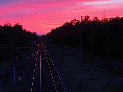 Sonnenuntergang in Weiterstadt